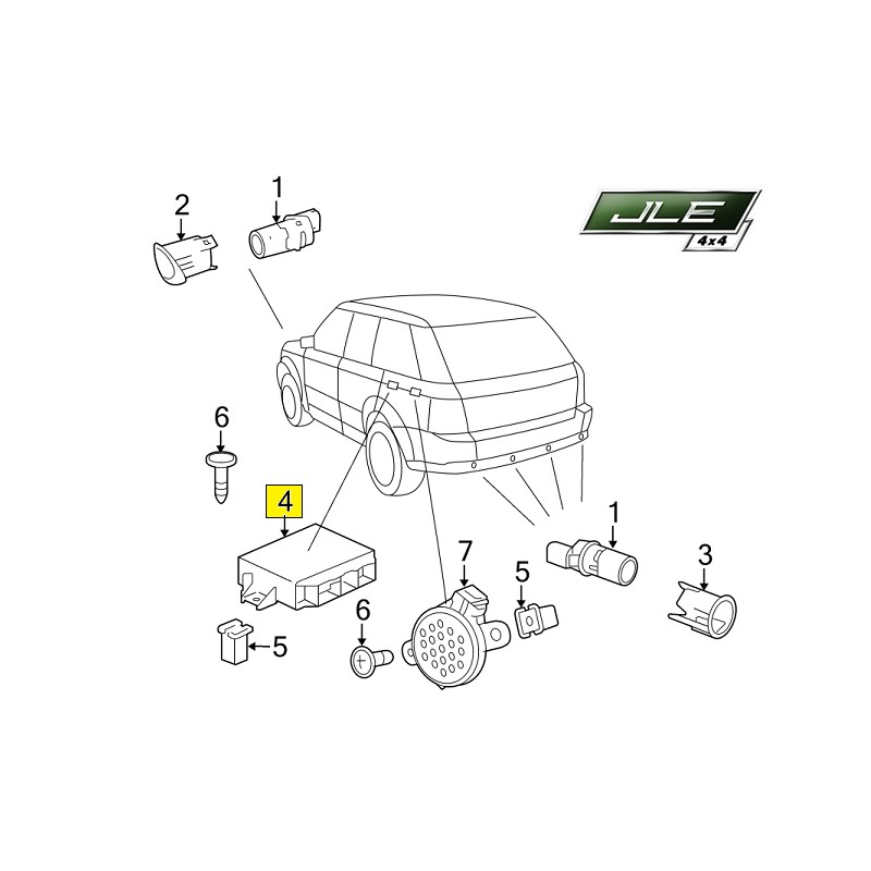 Extension Aile Avant Gauche Avec Aide au Stationnement LAND ROVER DISCOVERY  SPORT - SYC Pièces FORD & LAND ROVER